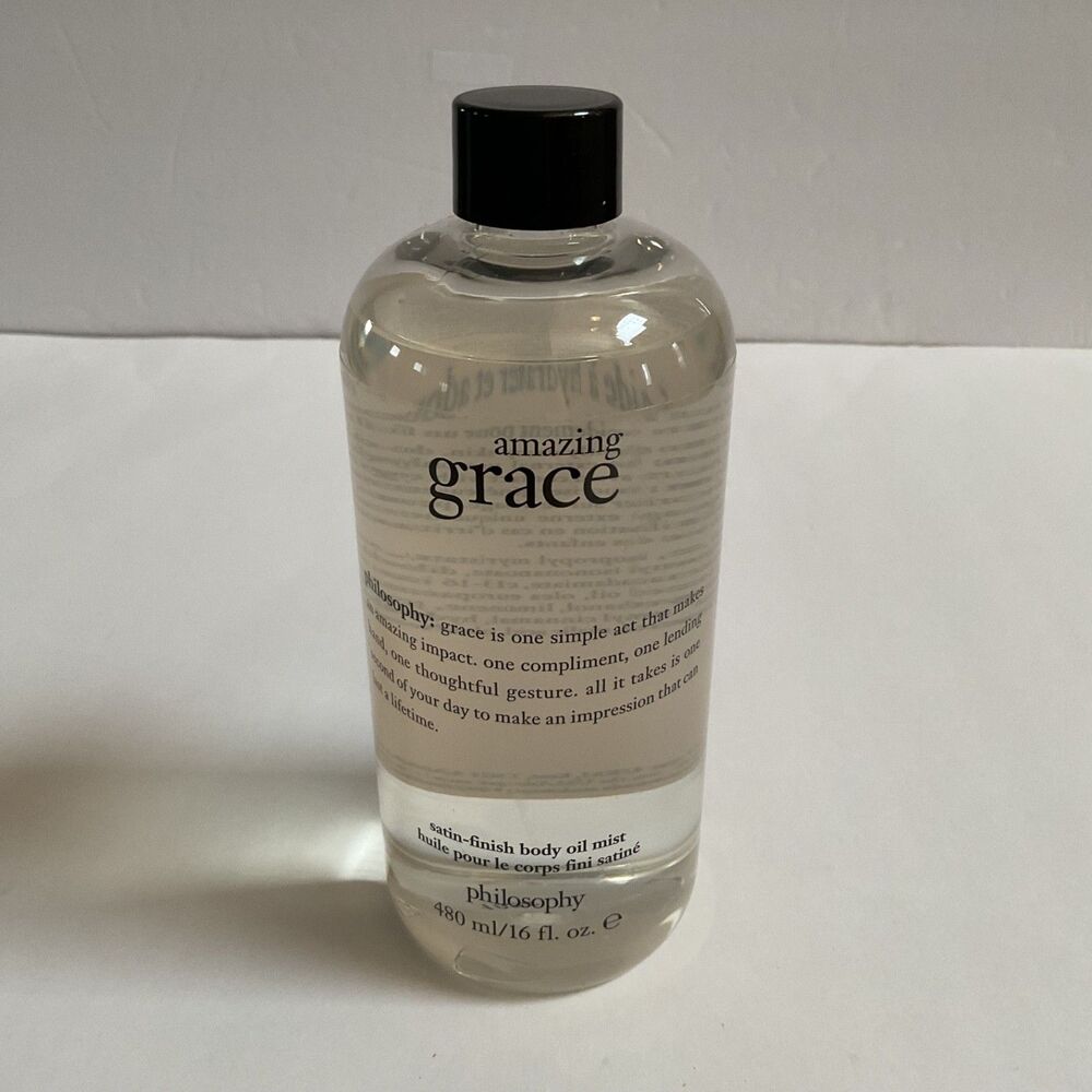 Philosophy Amazing Grace Satin-Finish Body Oil Mist 16 fl oz w/ Pump Sealed